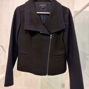Black and Navy Ann Taylor Women's Jacket